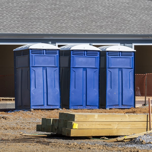 what is the expected delivery and pickup timeframe for the portable toilets in Golden Valley ND